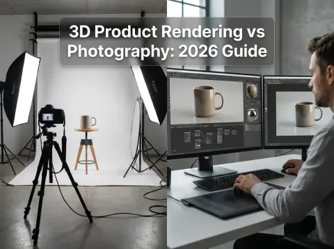 3D Product Rendering vs Photography: 2026 Guide