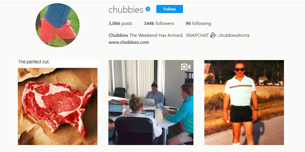 Chubbies Instagram