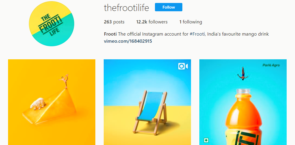 Frooti Instagram