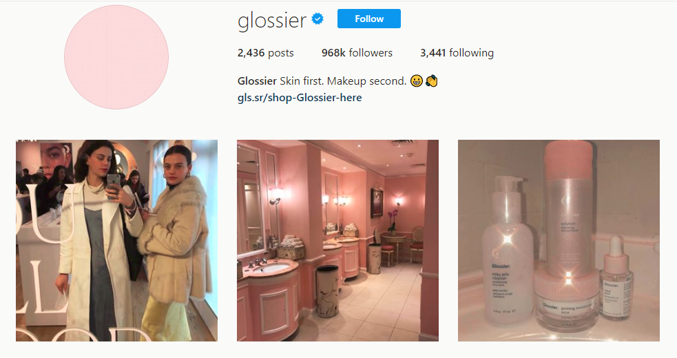 Glossier Instagram