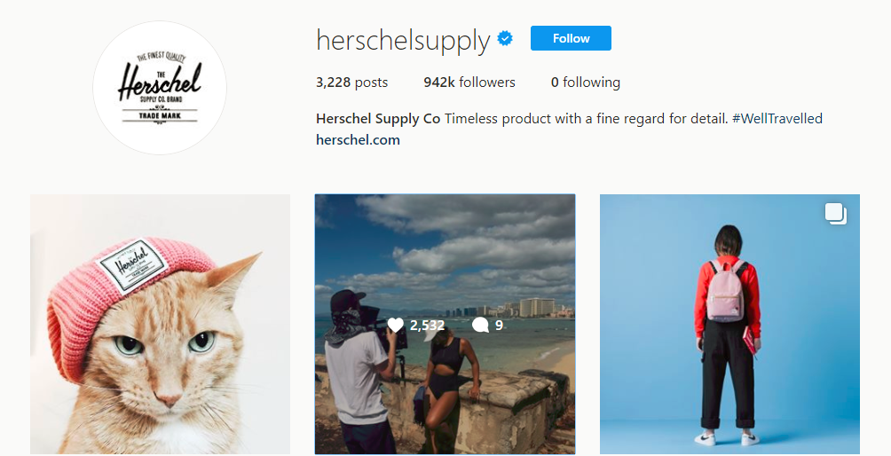Herschel Supply Instagram