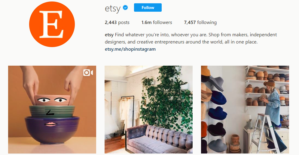 etsy Instagram