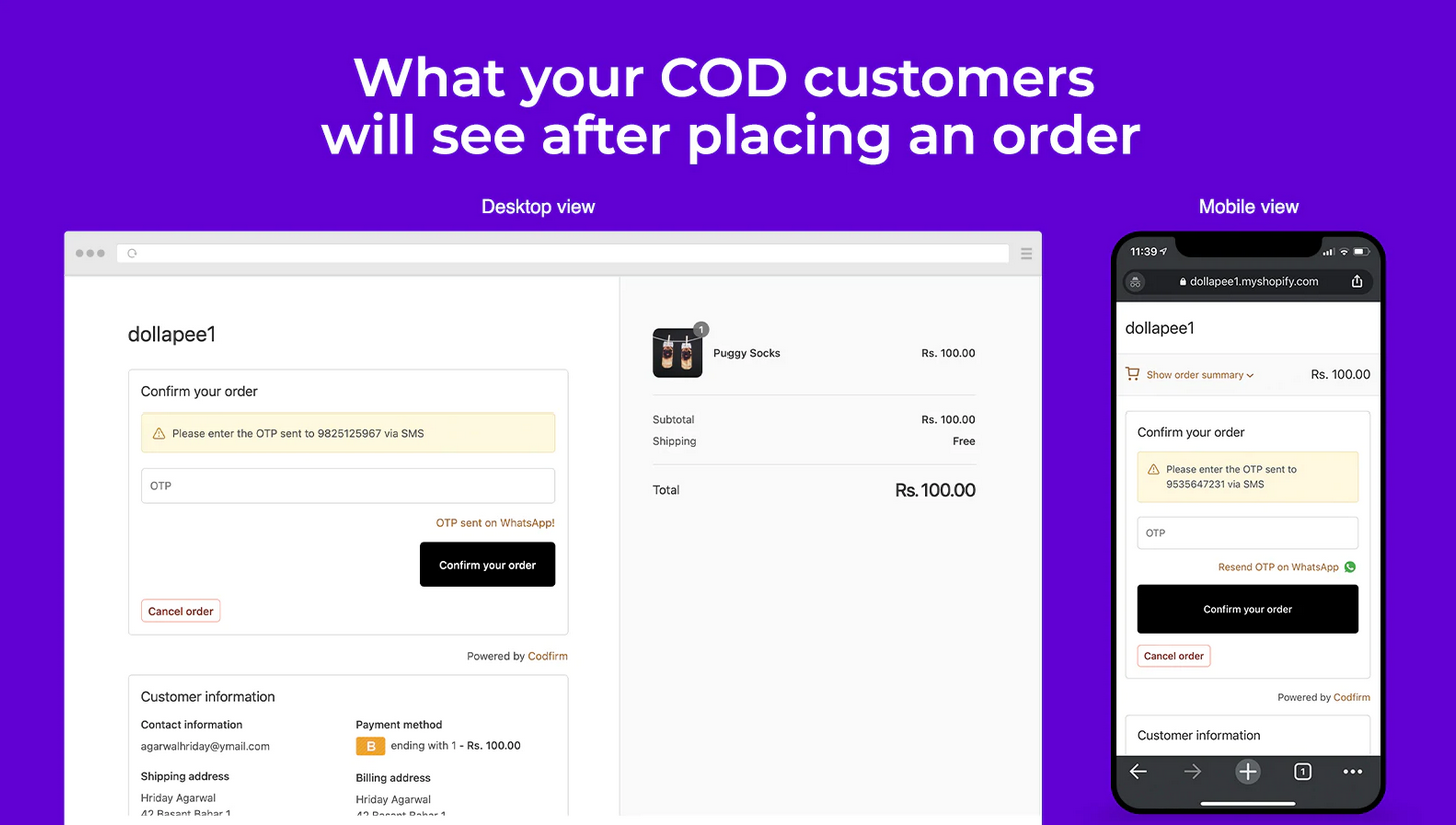 CODfirm-Shopify