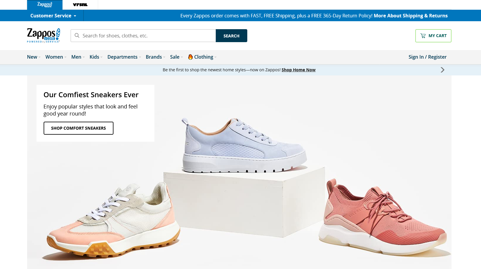 Shoe Website Design