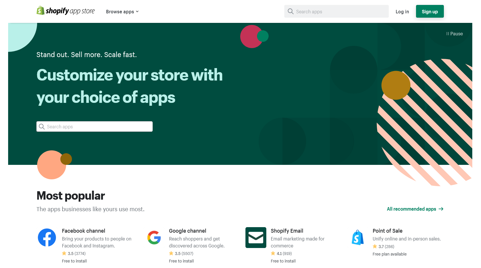 Shopify vs BigCommerce Shopify App Store