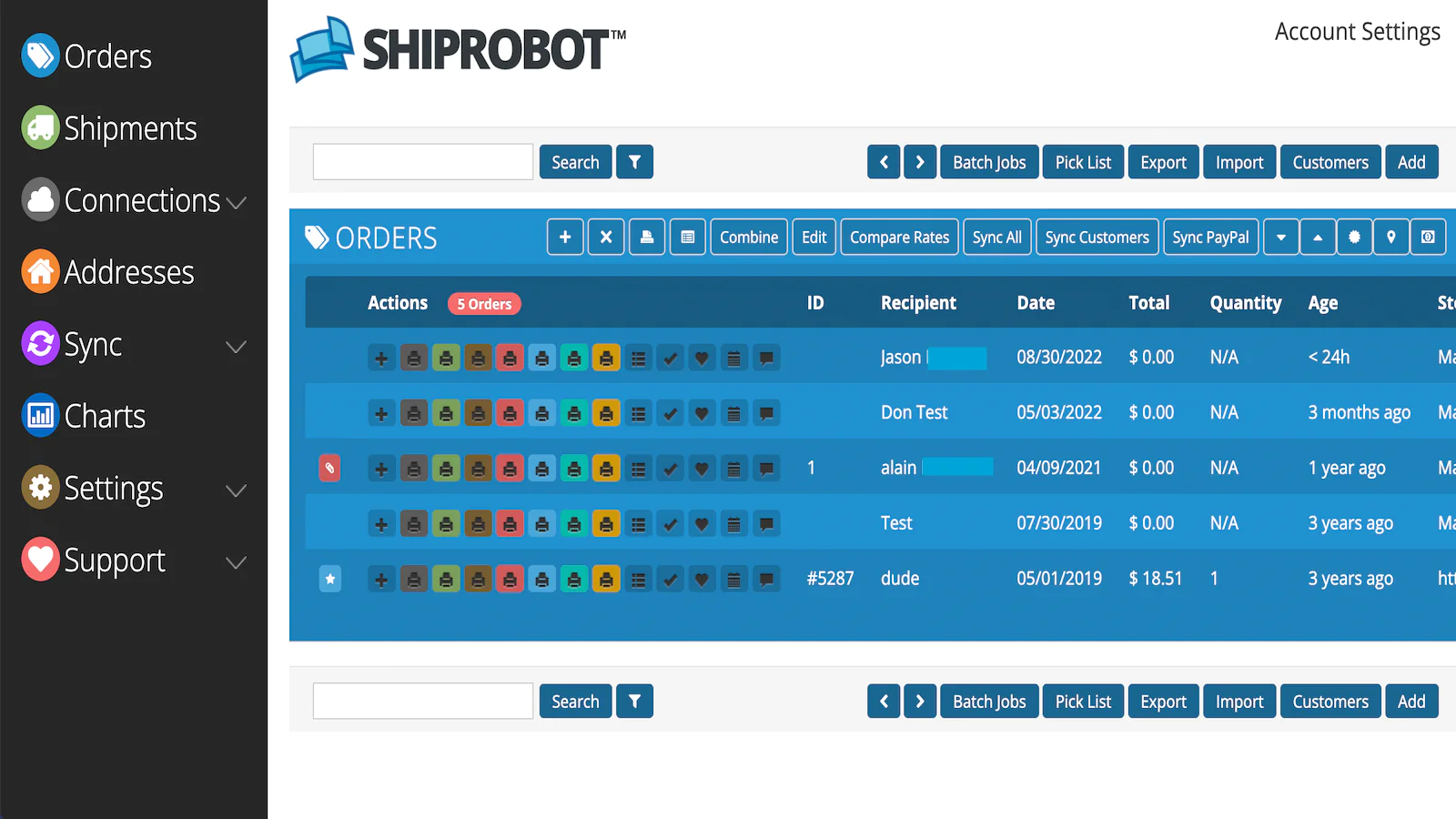 shiprobot-shipping-labels-settings
