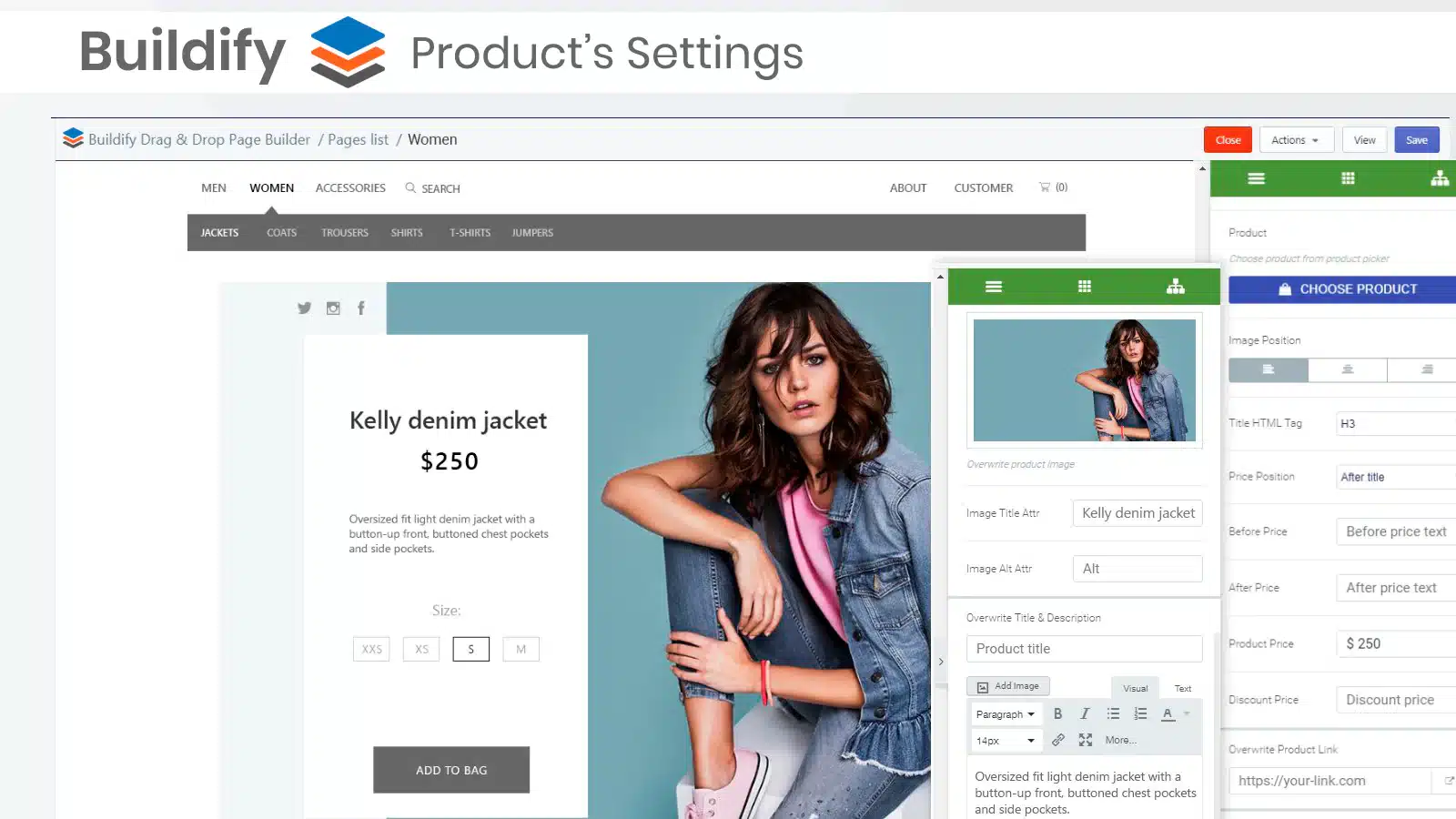 buildify-landing-page-builder-product-settings