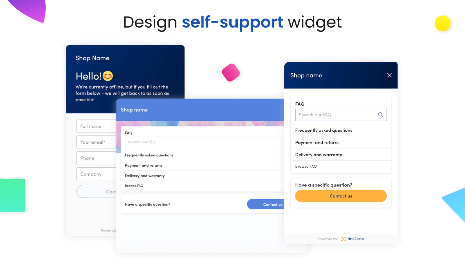 helpcenter-faq-chat-helpdesk-self-support-widget