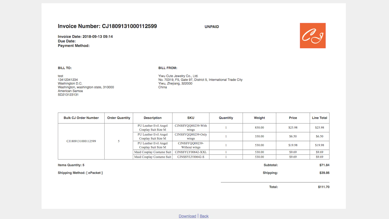cj-dropshipping-much-faster-app-invoice-number