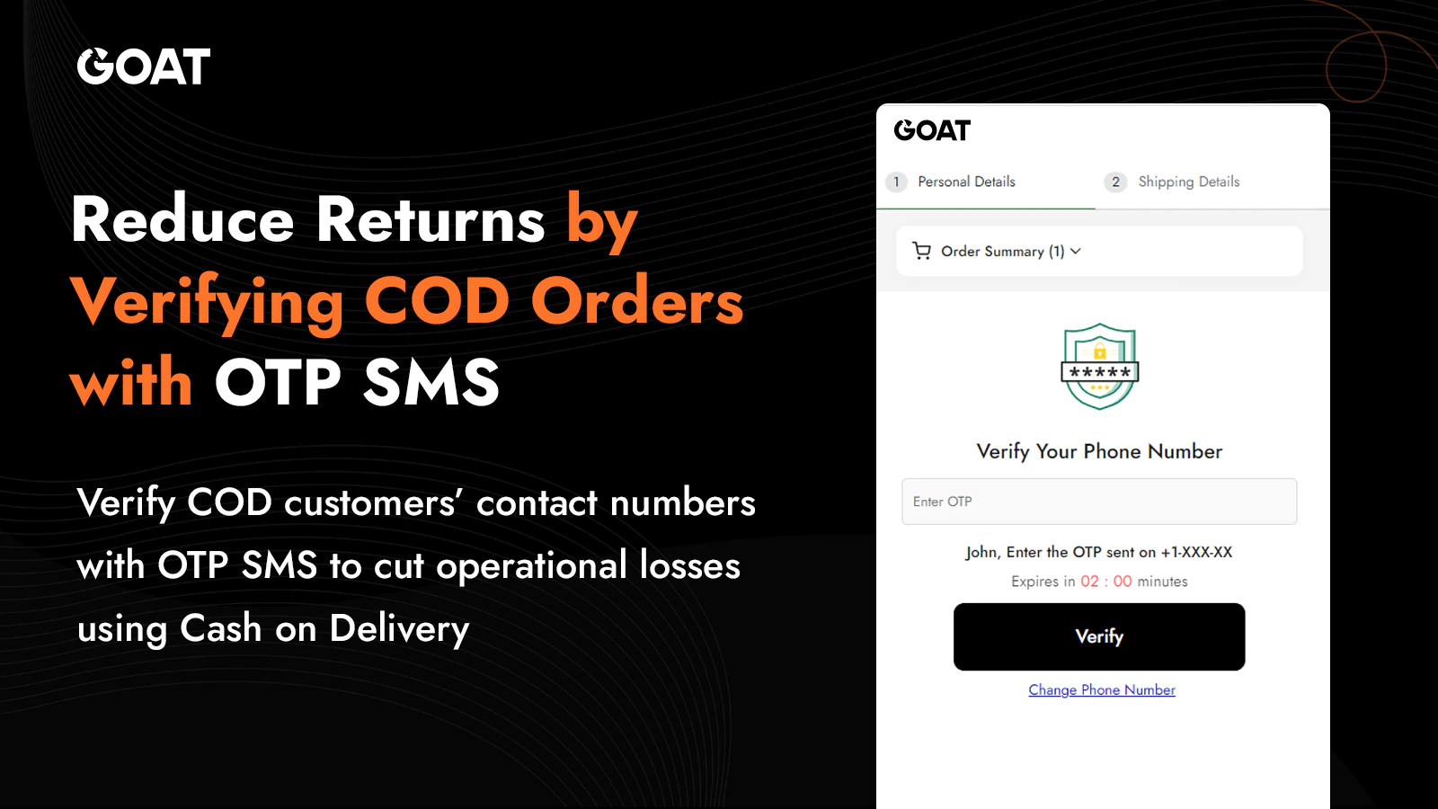 goat-cod-form-upsells-and-otp-verifying-cod-orders