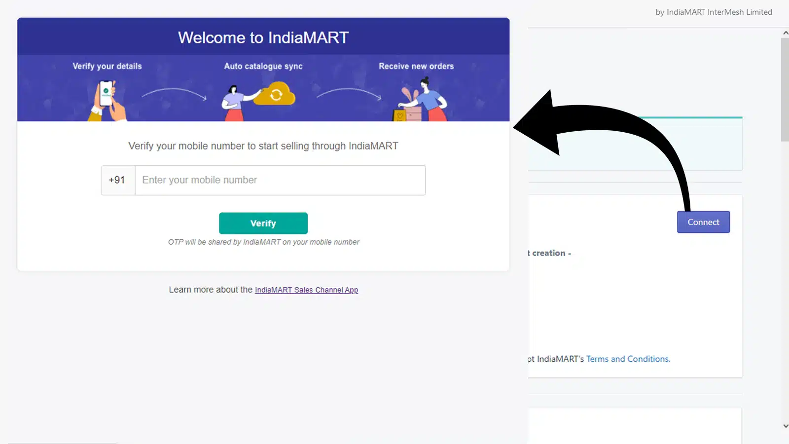 indiamart-marketplace-app-verify-mobile-number